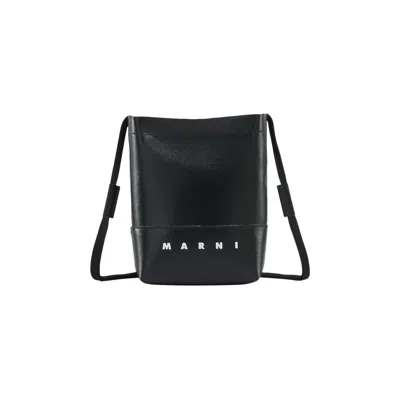 Pre-owned Marni Logo Crossbody Bag 'black' | Men's Size Onesize
