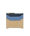 Marni Logo-debossed Cardholder In Blue/light Blue/beige