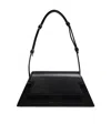 Marni Medium Leather Shoulder Bag In Black
