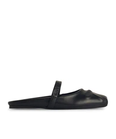 MARNI MARNI LOGO DEBOSSED SQUARE TOE LOAFERS