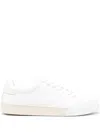 Marni White Nappa Low Sneakers In Weiss