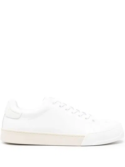 Marni White Nappa Low Sneakers