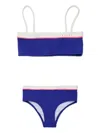 Marni Kids' Logo-detail Bikini In Blue