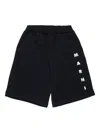 Marni Logo-detail Casual Shorts In Black