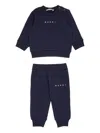 Marni Logo-detail Cotton Tracksuit Set In Blue