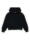 Marni Felpa Con Cappuccio Ed Elastico Logato In Black