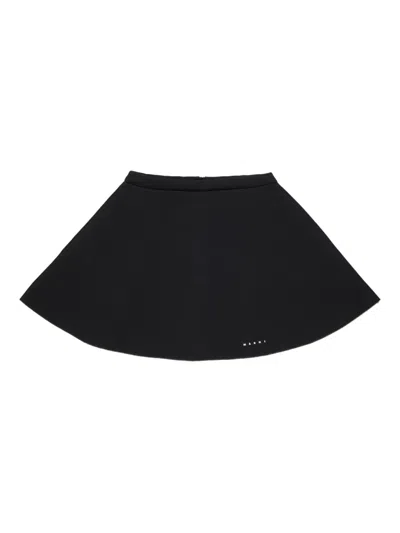 Marni Kids' Logo-detail Skirt In Black