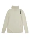 Marni Maglione Dolcevita In Misto Lana A Coste In White