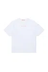 Marni T-shirt Con Logo Istituzionale In White