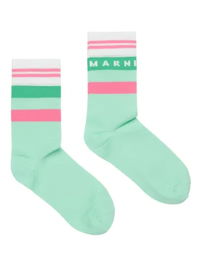 MARNI LOGO-EMBELLISHED SOCKS