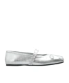 Marni Women Leather Mary Jane Shoes In Silver