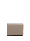 Marni Logo-embossed Leather Wallet In Neutrals