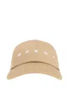 Marni Logo-embroidered Baseball Cap In Neutral