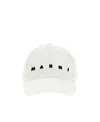 Marni Logo Embroidery Cap Hats In White