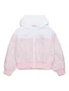 Marni Logo-embroidered Bomber Jacket In Pink
