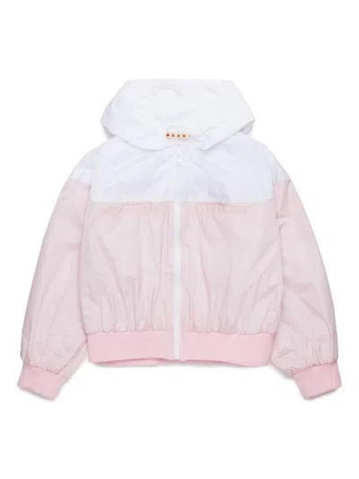MARNI LOGO-EMBROIDERED BOMBER JACKET