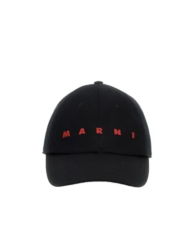 MARNI MARNI LOGO EMBROIDERED CURVED-PEAK BASEBALL CAP