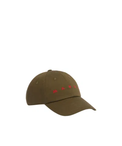 MARNI MARNI LOGO EMBROIDERED CURVED-PEAK BASEBALL CAP