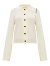 Marni Cardigan In Cotone Color Crema