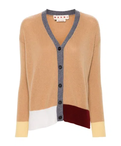MARNI MARNI V-NECK KNITTED CARDIGAN