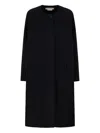 Marni Logo-embroidered Coat In Black