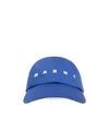 Marni Blue Logo-embroidered Baseball Cap In Blue