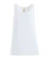 Marni Flared Dress With Hand-embroidered In White