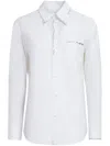 Marni Oversized White Shirt With Contrasting Logo Print