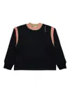 Marni Logo-embroidered Cotton Sweatshirt In Black