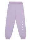 Marni Logo-embroidered Fleece Track Pants In Purple