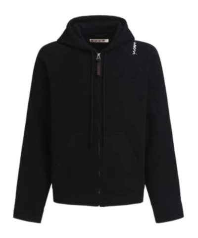 MARNI MARNI ZIP-UP HOODED JACKET