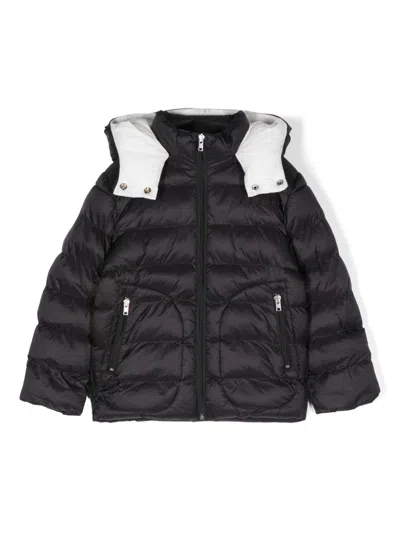 Marni Kids' Logo-embroidered Jacket In Black