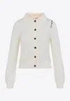 Marni Collared Cotton Knitwear Cardigan In Neutral