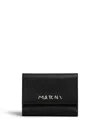 MARNI LOGO EMBROIDERED LEATHER WALLET