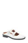 Marni White Leather Bambi 3.0 Loafer With Double Buckle In White
