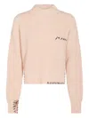 Marni Ribbed Knit Crewneck Dropped Shoulders