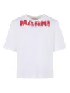 Marni Logo T-shirt In White
