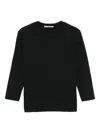 Marni Logo-embroidered T-shirt In Black