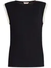 Marni Logo-embroidered T-shirt In Black