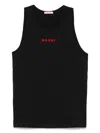Shop Marni Logo-embroidered Tank Top