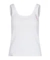 Marni White Poplin Sleeveless Top In White