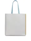 Marni Logo-embroidered Tote Bag In Neutrals