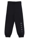 Marni Blue Pants With Logo On The Leg In Cotton Boy In Blue
