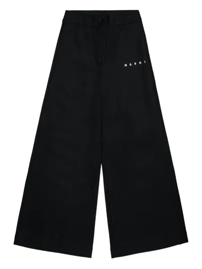 Marni Logo-embroidered Trousers