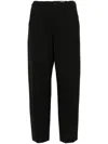Marni Logo-embroidered Trousers In Black