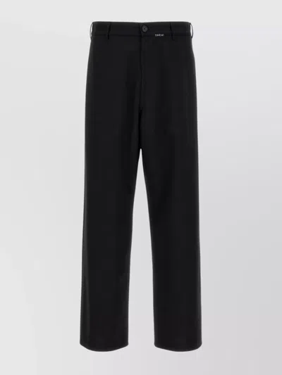 Marni Logo Embroidered Trousers With Belt Loops