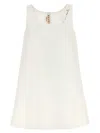MARNI LOGO EMBROIDERY DRESS DRESSES WHITE