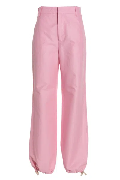 MARNI MARNI LOGO EMBROIDERY PANTS