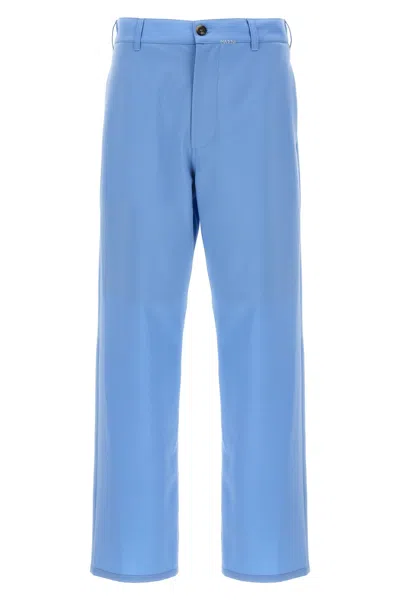 MARNI MARNI LOGO EMBROIDERY PANTS