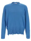 Marni Logo Embroidery Sweater Sweaters And Cardigans Blue
